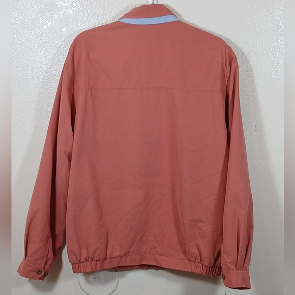 Peter Millar Mens Collared Harrington Microsuede Lined Bomber Golf Jacket size L - Picture 3 of 8